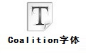 Coalition字体