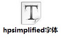 hpsimplified字体