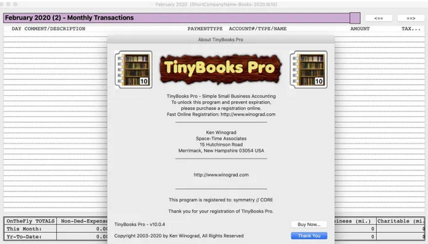 TinyBooks Pro For Mac