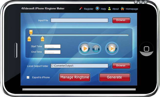 4videosoft iPhone 4 Ringtone Maker For Mac
