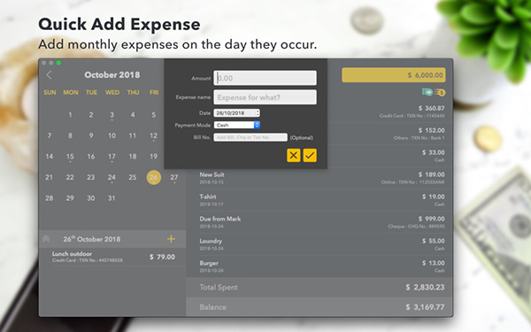 Monthly Expenses Mac