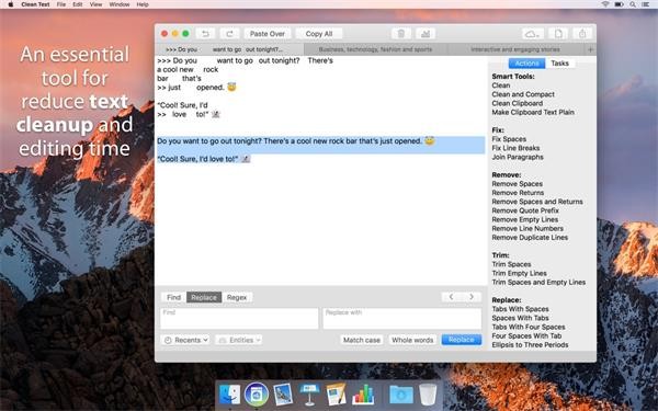 Clean Text Mac